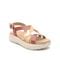 Easy Spirit Indie Strappy Sandal Cushioned Arch Support Women's Sandal - Medium Red - 1