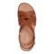 Easy Spirit Indie Strappy Sandal Cushioned Arch Support Women's Sandal - Brown Leather - 5