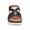 Easy Spirit Indie Strappy Sandal Cushioned Arch Support Women's Sandal - Black Leather - 4