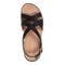 Easy Spirit Indie Strappy Sandal Cushioned Arch Support Women's Sandal - Black Leather - 8