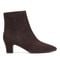 Easy Spirit Isra Cushioned Arch-Support Pointed Women's Bootie - Dark Brown Suede - 1
