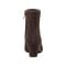 Easy Spirit Isra Cushioned Arch-Support Pointed Women's Bootie - Dark Brown Suede - 4