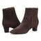 Easy Spirit Isra Cushioned Arch-Support Pointed Women's Bootie - Dark Brown Suede - 7