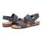 Easy Spirit Lana Cushioned Slingback with Arch Support Women's Flat Sandal - Navy - 7