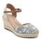 Easy Spirit Makaylie Cushioned Arch Support Wedge Women's Wedge Dress - Blue Floral/natural - 2
