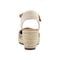 Easy Spirit Makaylie Cushioned Arch Support Wedge Women's Wedge Dress - Striped/natural Multi - 4