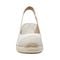 Easy Spirit Margie Cushioned Arch-Support Wedge Women's Sandal - White Leather - 3