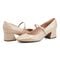 Easy Spirit Marlay Cushioned Arch Support Women's Mary Jane Pump - Natural Patent - 7