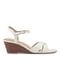 Easy Spirit Noya Cushioned Arch Support Comfort Women's Dress Wedge Sandal - Ivory - 1