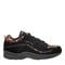 Easy Spirit Romy Athletic Cushioned Lace-Up Women's Walking Shoe - Black Leopard Suede - 1