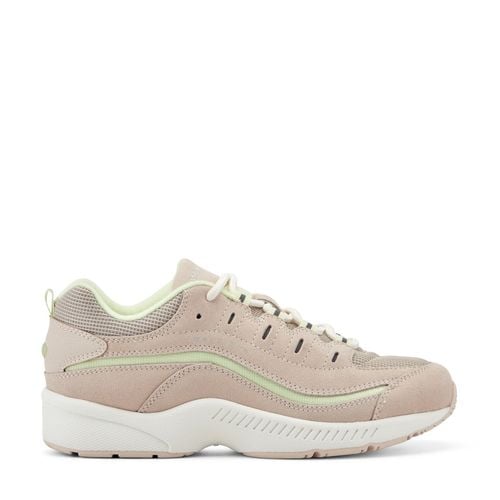 Easy Spirit Romy Cushioned Arch-Support Lace-Up Women's Walking Shoe - Light Pink/green - 1