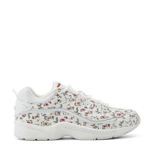 Easy Spirit Romy Cushioned Arch Support Women's Walking Shoe - White/pink Floral - 1
