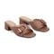 Easy Spirit Rosalind Raffia Cushioned Comfort Arch Support Women's Dress Sandal - Dark Brown - 2