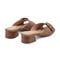 Easy Spirit Rosalind Raffia Cushioned Comfort Arch Support Women's Dress Sandal - Dark Brown - 3