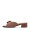 Easy Spirit Rosalind Raffia Cushioned Comfort Arch Support Women's Dress Sandal - Dark Brown - 4