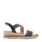 Easy Spirit Sabina Cushioned Arch Support Slip-On Women's Wedge Sandal - Navy - 1
