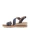 Easy Spirit Sabina Cushioned Arch Support Slip-On Women's Wedge Sandal - Navy - 4