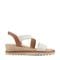 Easy Spirit Sabina Cushioned Arch Support Women's Wedge Sandal - Natural Linen - 1