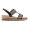 Easy Spirit Selene Wedge Sandal Cushioned Arch Support Women's Wedge Sandal - Black - 2