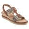 Easy Spirit Selene Wedge Sandal Cushioned Arch Support Women's Wedge Sandal - Medium Brown - 1