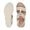 Easy Spirit Selene Wedge Sandal Cushioned Arch Support Women's Wedge Sandal - Gold/natural - 5