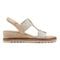 Easy Spirit Selene Wedge Sandal Cushioned Arch Support Women's Wedge Sandal - White - 2