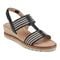 Easy Spirit Selene Wedge Sandal Cushioned Arch Support Women's Wedge Sandal - Black - 1