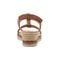 Easy Spirit Selene Wedge Sandal Cushioned Arch Support Women's Wedge Sandal - Medium Brown - 4