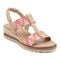 Easy Spirit Selene Wedge Sandal Cushioned Arch Support Women's Wedge Sandal - Medium Pink - 1