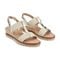 Easy Spirit Selene Wedge Sandal Cushioned Arch Support Women's Wedge Sandal - Gold/natural - 2