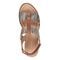 Easy Spirit Selene Wedge Sandal Cushioned Arch Support Women's Wedge Sandal - Medium Brown - 6