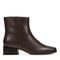 Easy Spirit Sidney Cushioned Arch-Support Women's Dress Bootie - Dark Brown Leather - 1