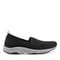 Easy Spirit Tech Eco Slip On — cushioned arch support Women's Athletic Shoe - Black Recycled Knit - 1