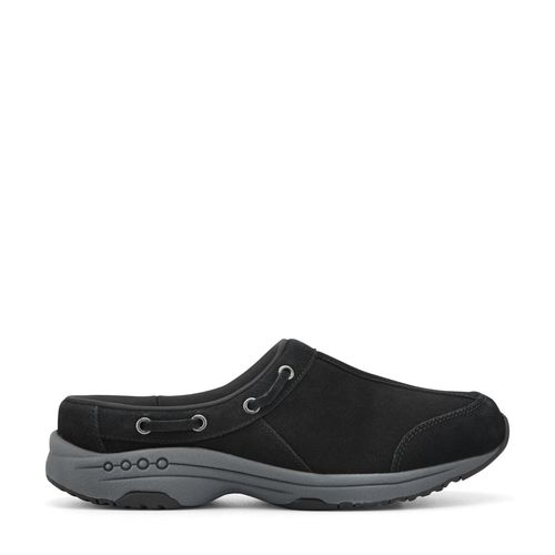 Easy Spirit Travelport Athletic Cushioned Arch Support Women's Clog - Black Suede - 1