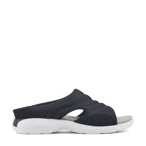 Easy Spirit Traciee Cushioned Arch-Support Women's Slip On Sandal - Black Multi Fabric - 1