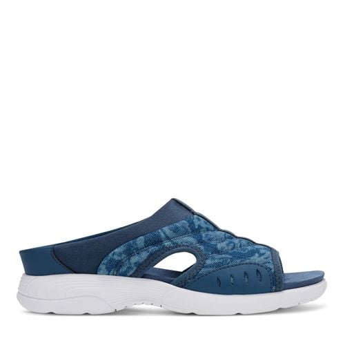 Easy Spirit Traciee Cushioned Slip-On Women's Sandal - Denim Floral - 1