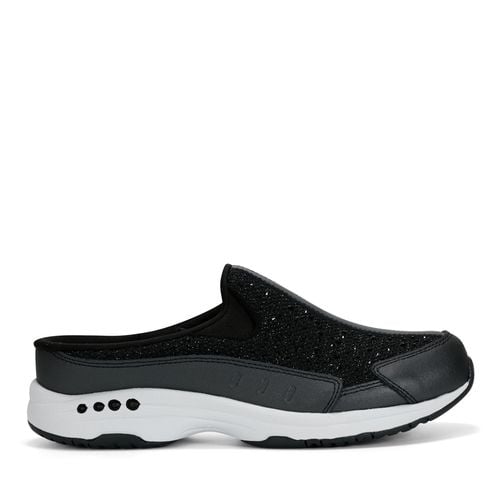 Easy Spirit Travelsparkle Athletic Cushioned Arch Support Women's Slip-On Clog - Black - 1