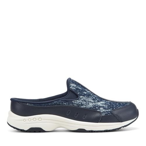 Easy Spirit Travelstone Athletic Cushioned Arch-Support Comfort Women's Slip-On Mule - Dark Blue Denim Stone - 1