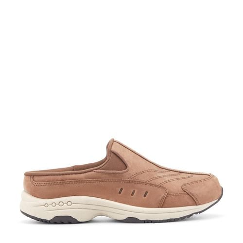 Easy Spirit Traveltime Athletic Cushioned Comfort Arch Support Women's Slip-On Mule - Medium Natural Leather - 1