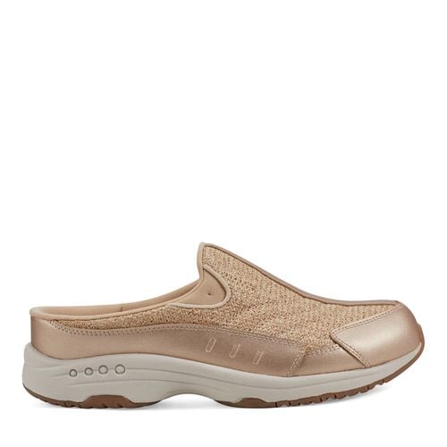 Easy Spirit Traveltime Athletic Cushioned Arch-Support Slip-On Women's Slip-On - Gold Raffia - 1
