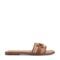 Easy Spirit Vana Horsebit Cushioned Arch-Support Women's Slip-On Sandal - Medium Brown/raffia - 1