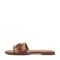Easy Spirit Vana Horsebit Cushioned Arch-Support Women's Slip-On Sandal - Medium Brown/raffia - 4