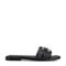 Easy Spirit Vana Horsebit Cushioned Arch-Support Women's Slip-On Sandal - Black/raffia - 1