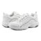 Easy Spirit Punter Athletic Cushioned Arch Support Women's Athletic Shoe - White Grey Leather - 8