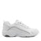 Easy Spirit Punter Athletic Cushioned Arch Support Women's Athletic Shoe - White Grey Leather - 1