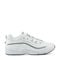 Easy Spirit Romy Athletic Cushioned Arch Support Women's Walking Shoe - White/grey Leather - 1
