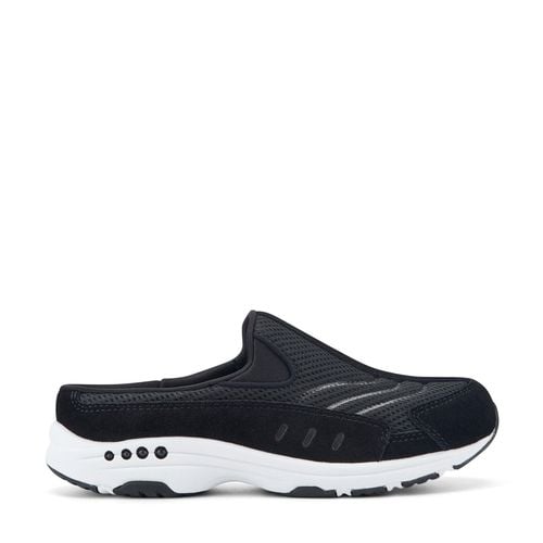 Easy Spirit Traveltime Athletic Cushioned Arch Support Slip-On Women's Athletic Shoe - Black Suede - 1