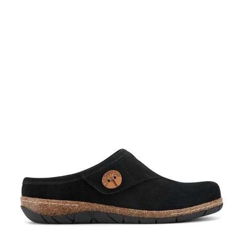 Earth Ezra Slip-On Cushioned Arch Support Women's Mules & Loafers - Black Suede - 1