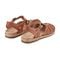 Earth Alazia Cushioned Arch Support Fisherman Sandal Women's - Dark Natural Leather - 4