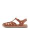Earth Alazia Cushioned Arch Support Fisherman Sandal Women's - Dark Natural Leather - 5